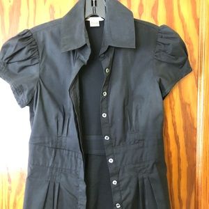 Black short sleeve top